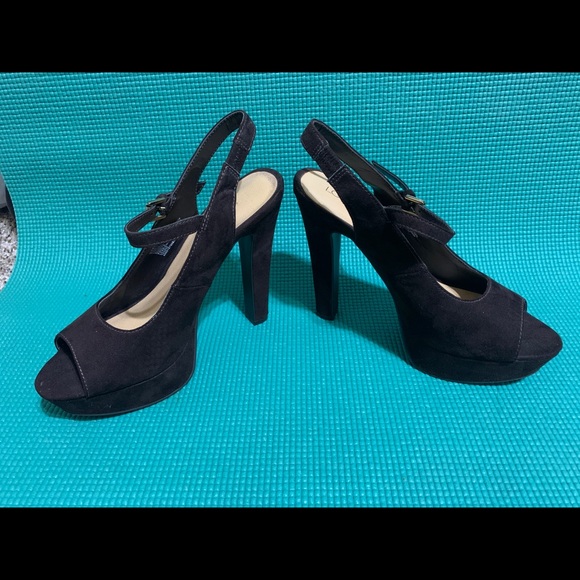 🌟HPx2🌟 Lauren Conrad Brown Suede 6.5 Heels - Picture 7 of 9